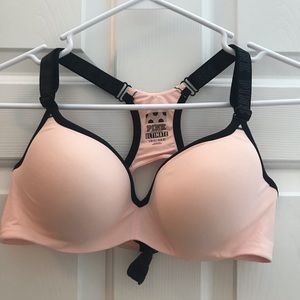 PINK push-up sports bra